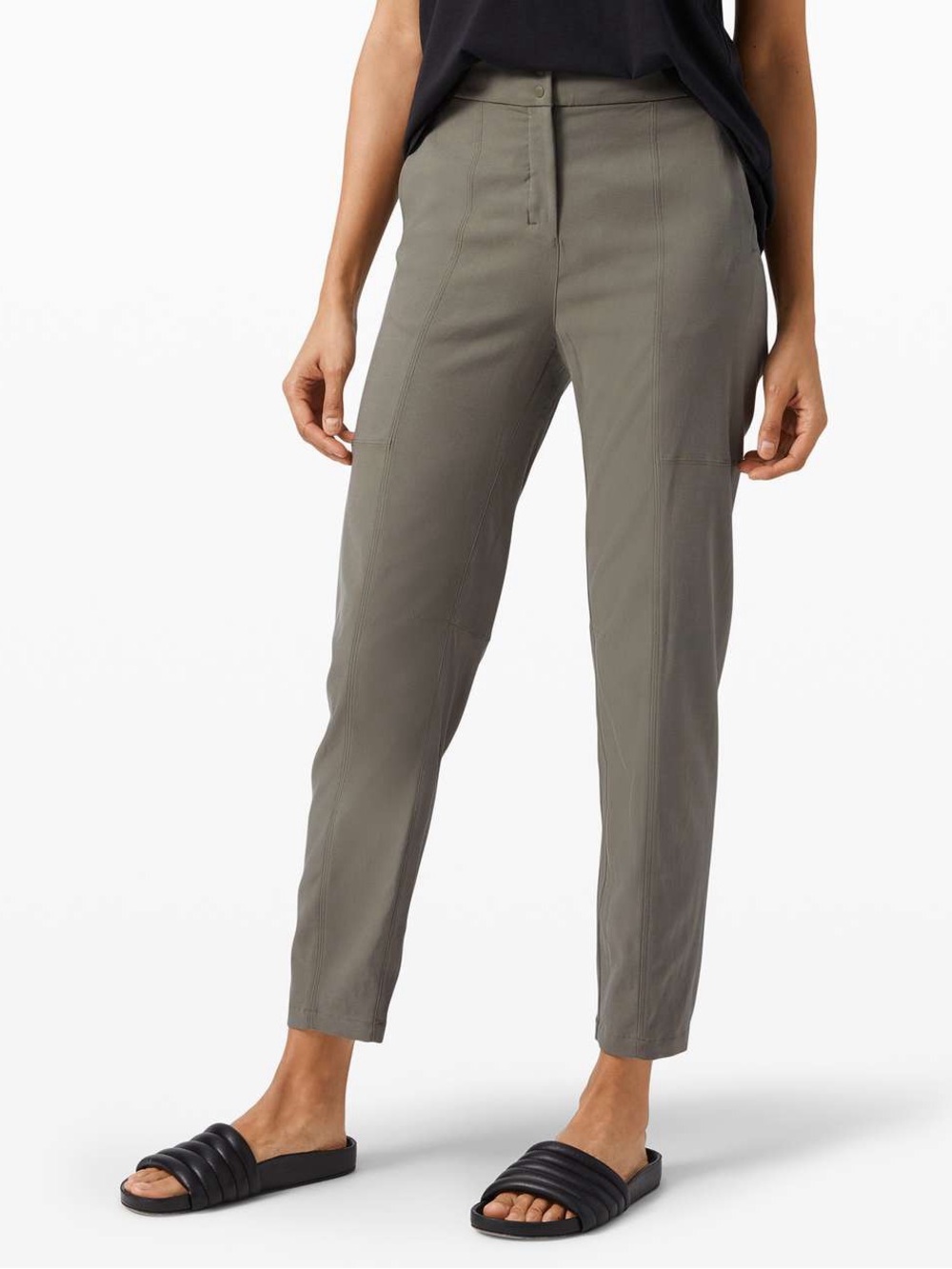 Lululemon dynamic days cupro modal grey sage pants